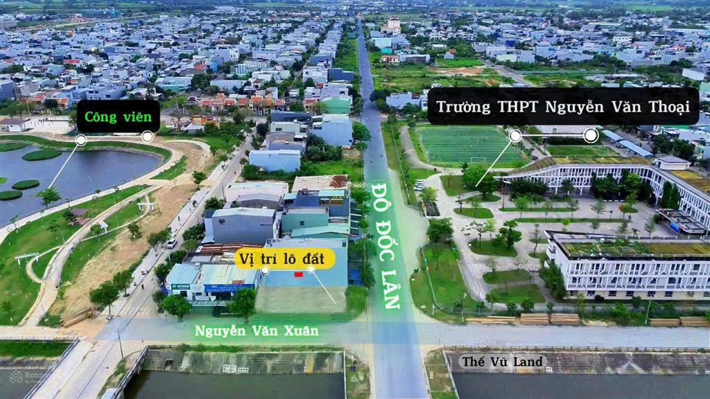Lô góc 2 mặt tiền đường 10m5 đô đốc lân nguyễn văn xuân dt 176m2 ngang 9,3m đối diện trường cấp 3