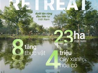 Giỏ hàng độc quyền thấp tầng ecoretreat. th 5.8 tỷ, townvilla 7.5 tỷ, shop villa sl12 tỷ. ck 11.5%