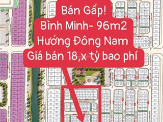Bán gấp liền kề đông nam 96m² khu bình minh vinhomes wonder city, xã tân hội, đan phượng