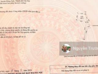 Bán gấp đất 3,7 tỷ, 45 m2 tại lộc hà (mai lâm) đông anh, hà nội