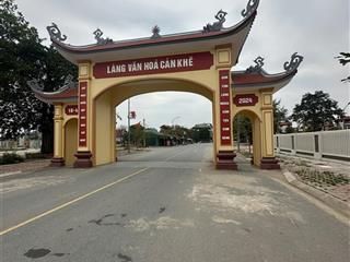 Có nhà cấp 4 tại nguyên khê, đông anh, đường lê hữu tựu. 86,4m2 lô góc 2 mặt tiền. giá 5,299 tỷ