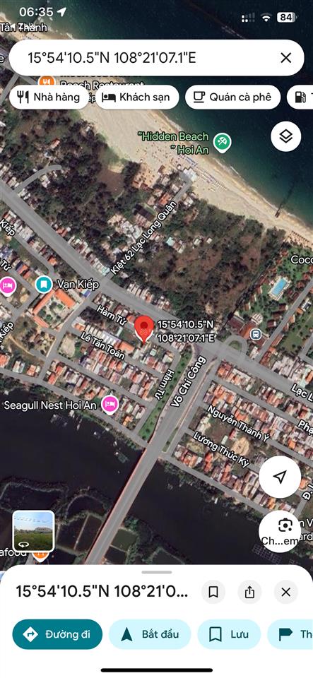 Cần bán 125m2 làng chài ngang 7m giá 37tr/m2,  0936 325 ***