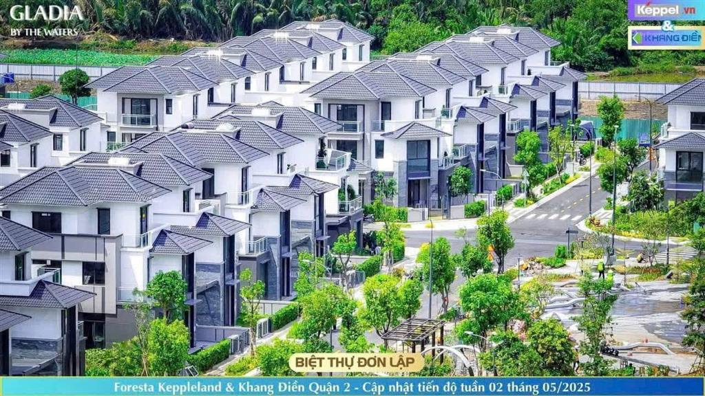 Gladia khang điền  biệt thự 4 tầng quận 2, xây sẵn, nhận nhà ở ngay, sổ hồng riêng từng căn!