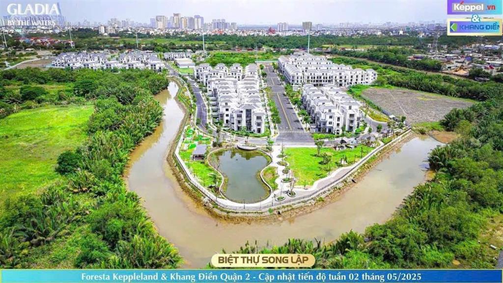 Biệt thự vườn gladia khang điền 6x17m, pháp lý sổ hồng, thanh toán 25% nhận nhà.
