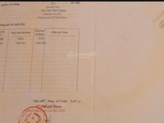 Chính chủ bán lô đất đẹp mặt tiền đường bê tông 10m ấp trạm bơm, tân phú trung. giá 3.7 tỷ