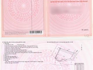 Bán đất linh đông thủ đức, cách đường vành đai 2, đại lộ phạm văn đồng chỉ chưa đến 200m