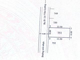 Bán đất thổ cư đã có sổ, thuộc phước kiển, nhà bè, tp hcm, 6x13.5m, giá 5tỷ