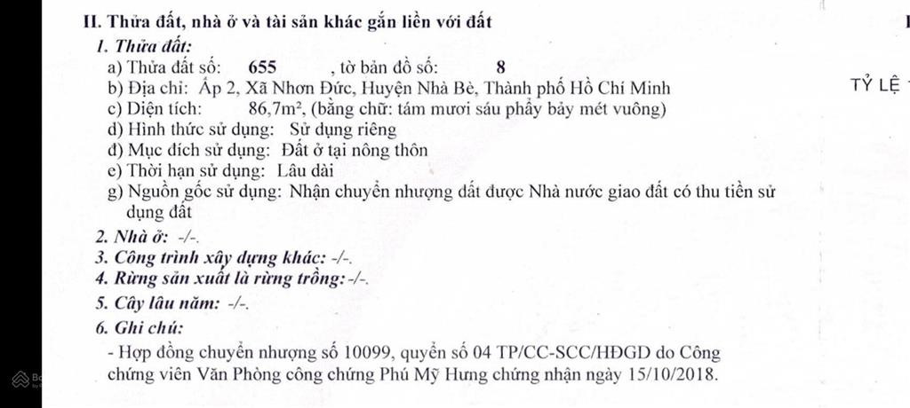 Bán đất thổ cư đã có sổ 5x18m, đường 14m, khu vực nhơn đức, nhà bè, giá 3 tỷ