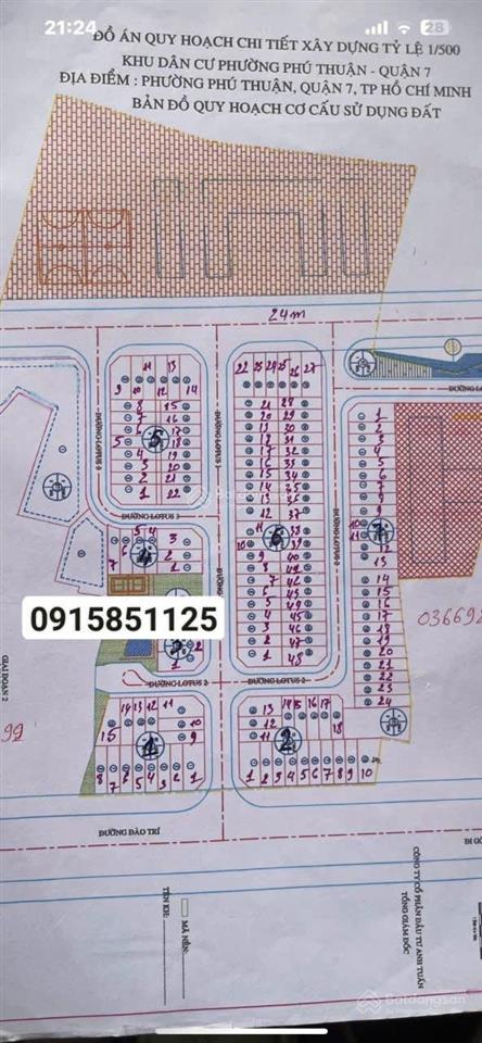 Đất đường đào trí 5x18 .5=90m2 , giá 7 tỷ. 0915 851 ***