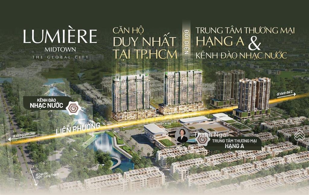 Căn hộ the global city với bộ tháp đôi lumière midtown view cực đẹp, trực tiếp từ chủ đầu tư