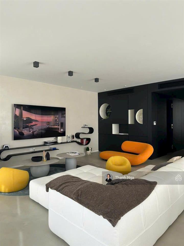 Bán căn hộ duplex 4pn tháp brilliant sẵn sổ, view sông, full nội thất thiết kế hiện đại, nghệ thuật