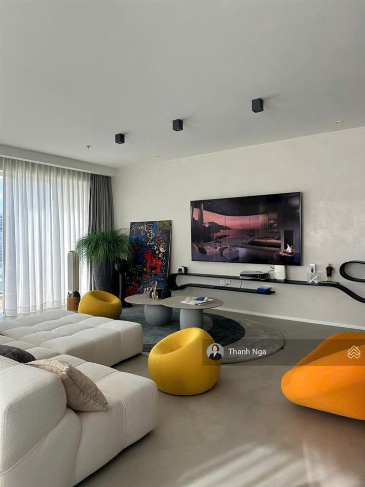 Bán căn hộ duplex 4pn tháp brilliant sẵn sổ, view sông, full nội thất thiết kế hiện đại, nghệ thuật