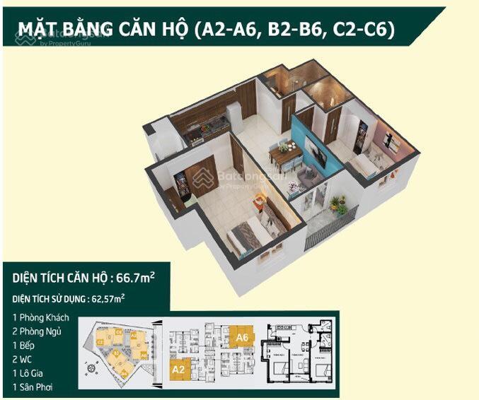 Cần 300 triệu bán nhanh căn hộ 62m2, 2 phòng ngủ, p3. mỹ tho, cho trả góp hàng tháng từ 5 triệu