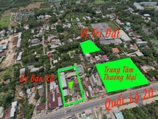 Đất thổ cư 100% 2 mặt tiền ngay gần ql20, cầu la ngà, hồ trị an, thuận tiện kinh doanh, buôn bán