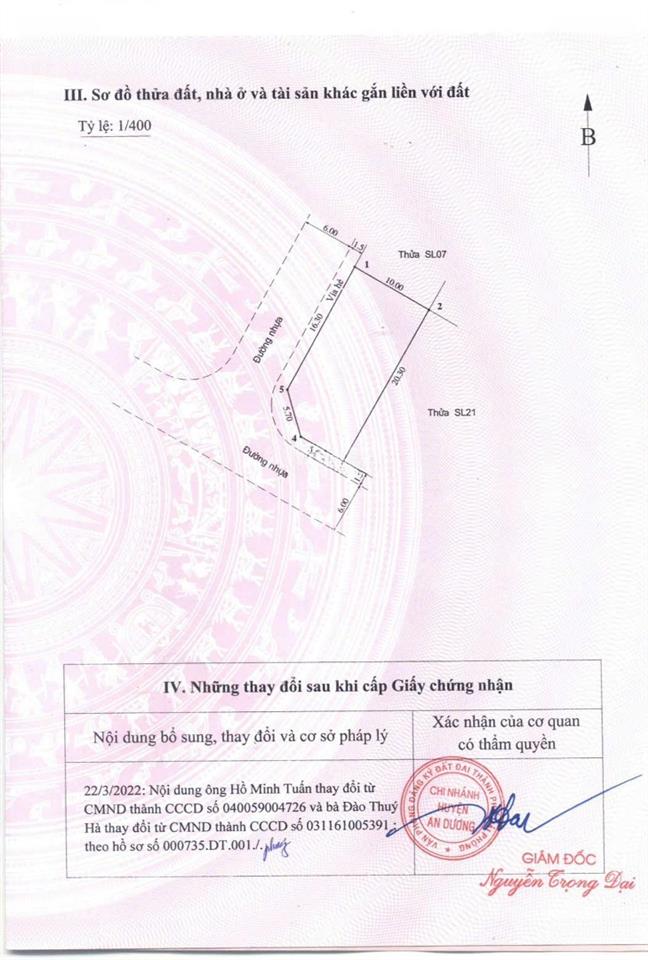 Cc gửi bán lô góc 192m2 ngang 10m tại nam sơn, an dương, hải phòng