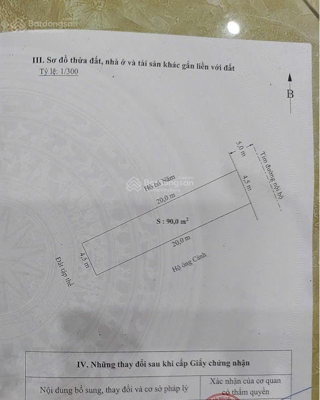 Lô đất 90m2 an trang, an đồng, an dương  giá hơn 4 tỷ