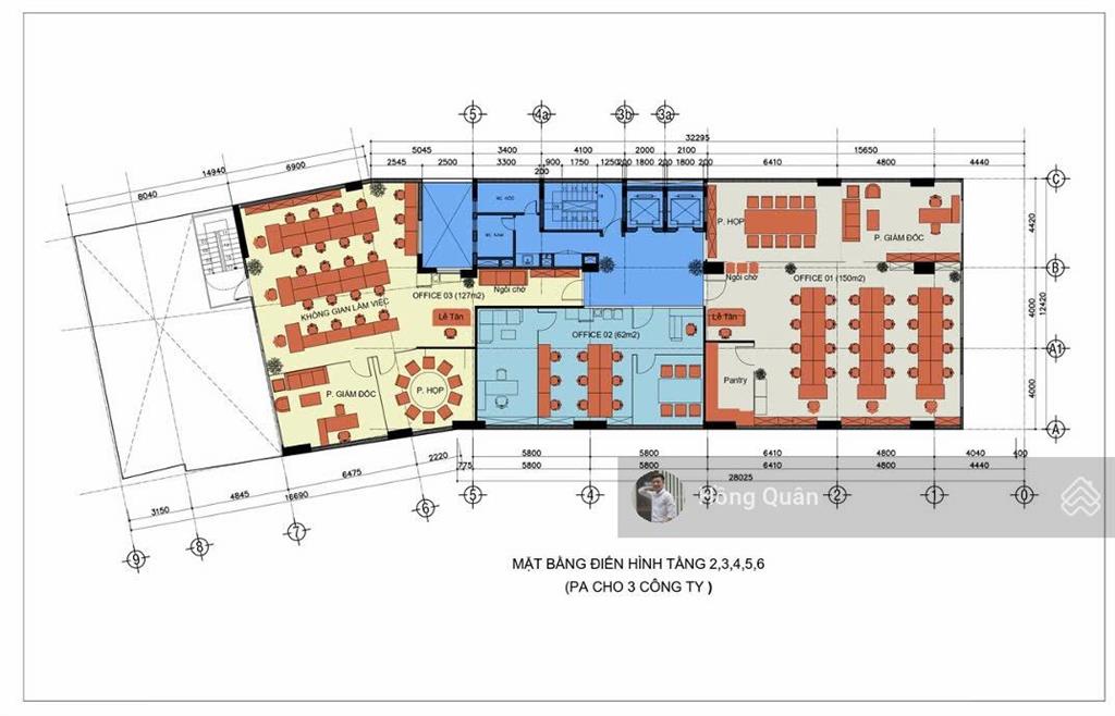 Cho thuê văn phòng tòa nhà tân cảng, dt sàn 60  350m2. giá 391.365đ/m2.  quân 0901 380 ***