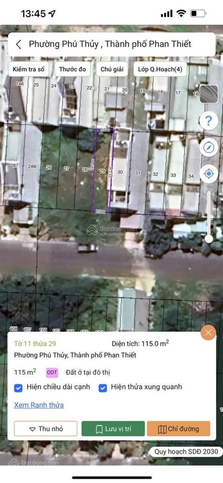 Cần bán lô đất đẹp 135,5m2 thổ cư mtkd đào duy tùng gần ngay lotte trung tâm tp phan thiết