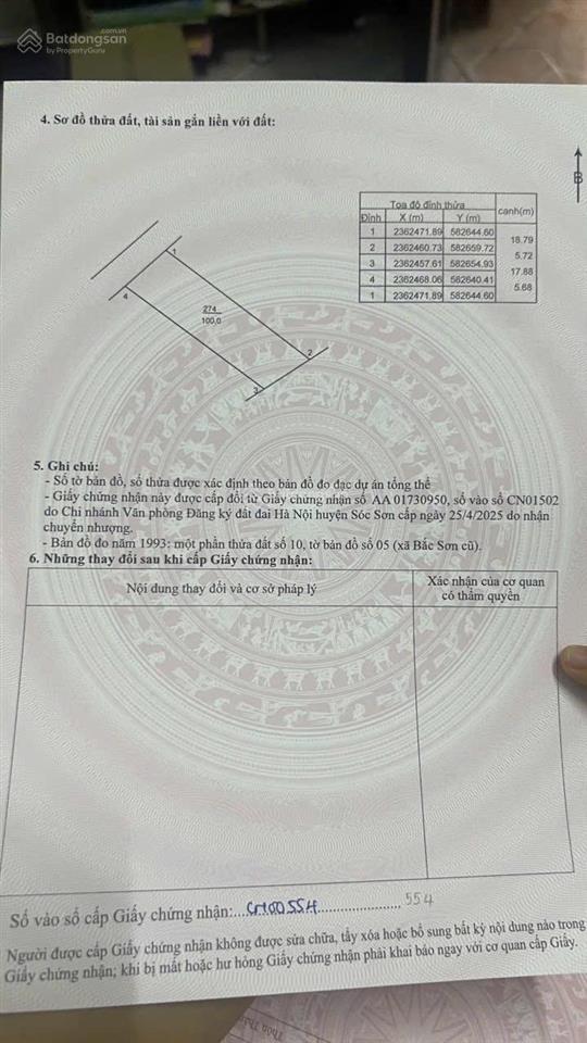 Duy nhất 1 lô đất 100m2 full thổ nghỉ dưỡng còn sót lại, gần hồ cầu bãi, happy villa phúc xuân..