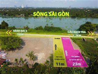 Cg vị trí vip mặt tiền sông sài gòn vị trí đắc địa, gần cầu rạch tra & đường vành đai 3