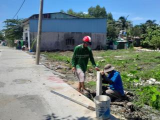 Bán lô đất pháp lý chuẩn 120m2 (5.4x19.5m nở hậu 6.8m xây dựng ngay. cách trường học bình mỹ 150m