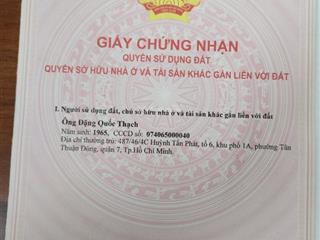 Cần bán lô đất sổ đỏ tại kdc cát lái quận 2. sát cụm trường học các cấp. dt 7.7x20m. giá 60 tr/m2