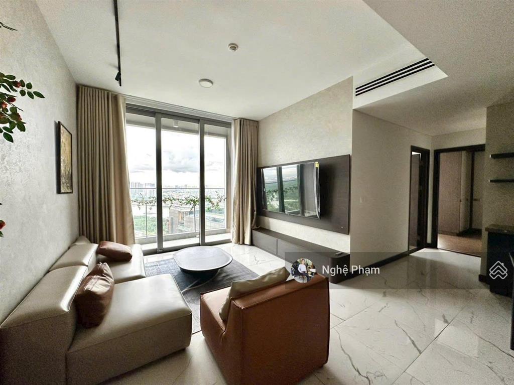 Cần cho thuê căn hộ 2pn empire city. căn góc view sông, view pháo hoa. nhà đẹp phong cách hiện đại