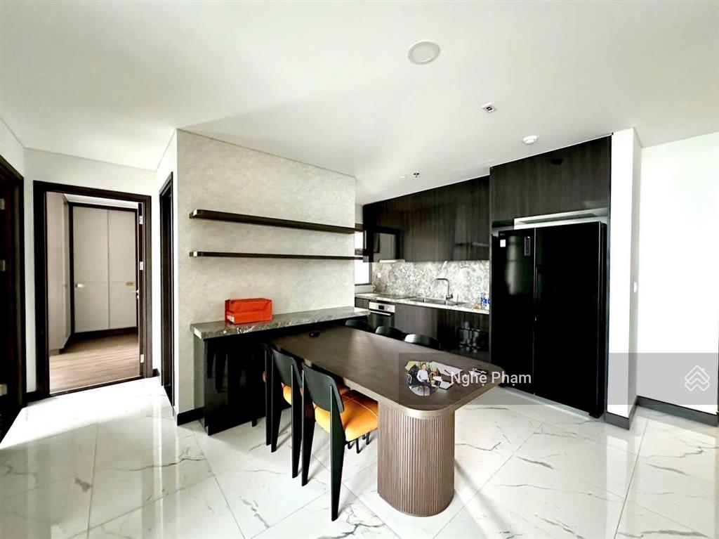 Cần cho thuê căn hộ 2pn empire city. căn góc view sông, view pháo hoa. nhà đẹp phong cách hiện đại