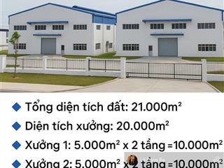 Cho thuê nhà xưởng trong kcn vsip bình dương. xưởng 2t, 5000m2/tầng. giá 112.608,4 đ/m²/th mới 100%