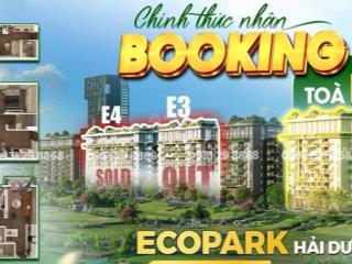 Chính thức nhận booking tòa e1 chung cư eco riverside hải dương