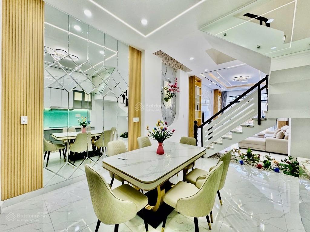 Siêu phẩm giảm 500tr  bán gấp hẻm xe hơi 5m  phan huy ích  4 tầng  58m2 (4mx14m5)  ngay emart