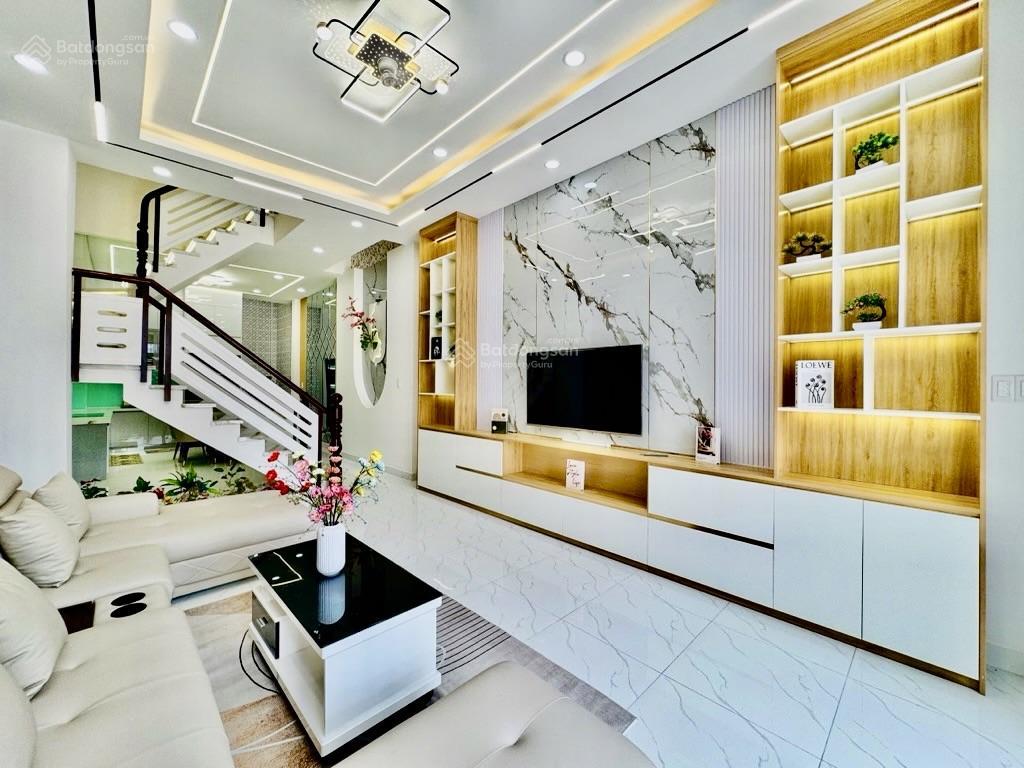 Siêu phẩm giảm 500tr  bán gấp hẻm xe hơi 5m  phan huy ích  4 tầng  58m2 (4mx14m5)  ngay emart