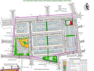 Chính chủ cần bán lô green park cẩm bình trục 7,5m hướng bắc  0911 935 *** thanh xuân