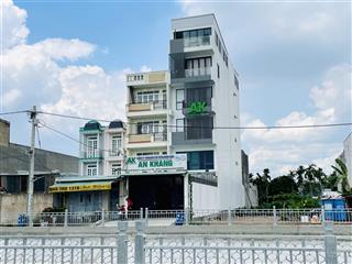 Bán đất thạnh lộc 28 (mặt tiền kênh)  98,2m (4,5 x 21,8)  khu được xd 6 tầng