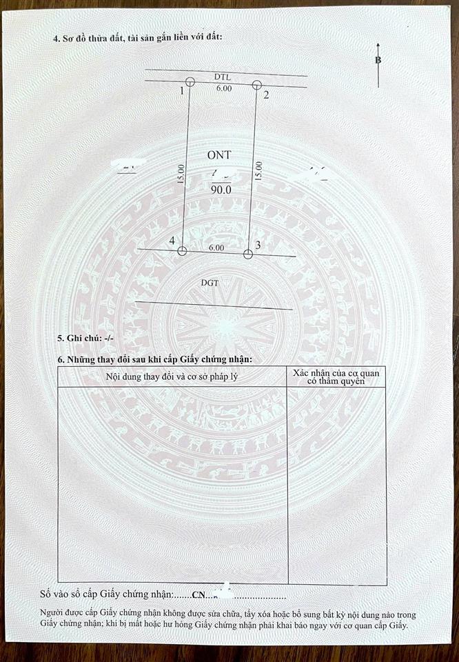 Bán gấp lô đất đấu giá 90m2 xã thái hưng, huyện hưng hà, tỉnh hưng yên giá chỉ 1.6 tỷ