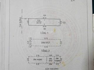 Mặt tiền đường số khu bàu cát 2 ngay ni sư huỳnh liên dt3,5x16 trệt 2 lầu st