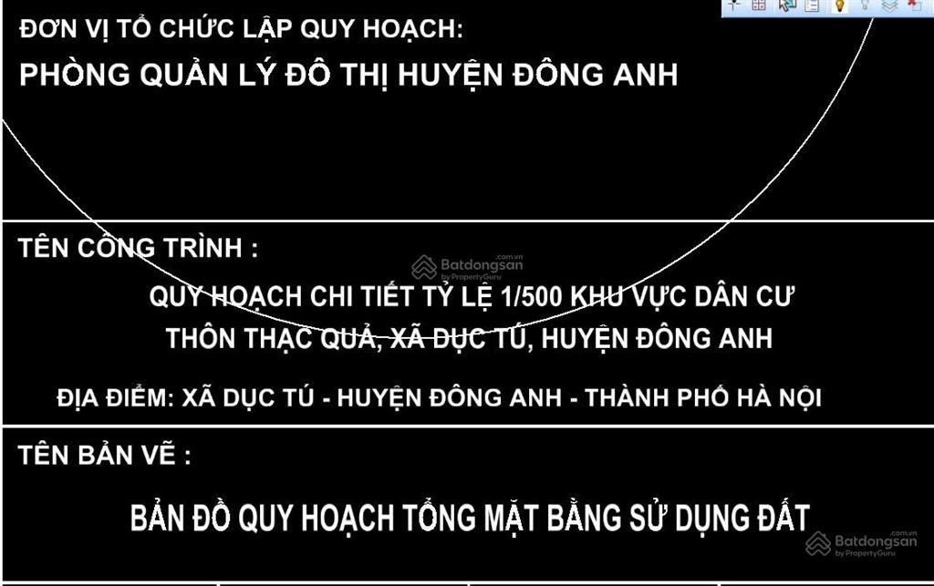 Bán lô đất đẹp thôn thạc quả x. đông anh tp. hn. dt 42,6m2. mặt tiền 4,77m. hậu nở 4,79m