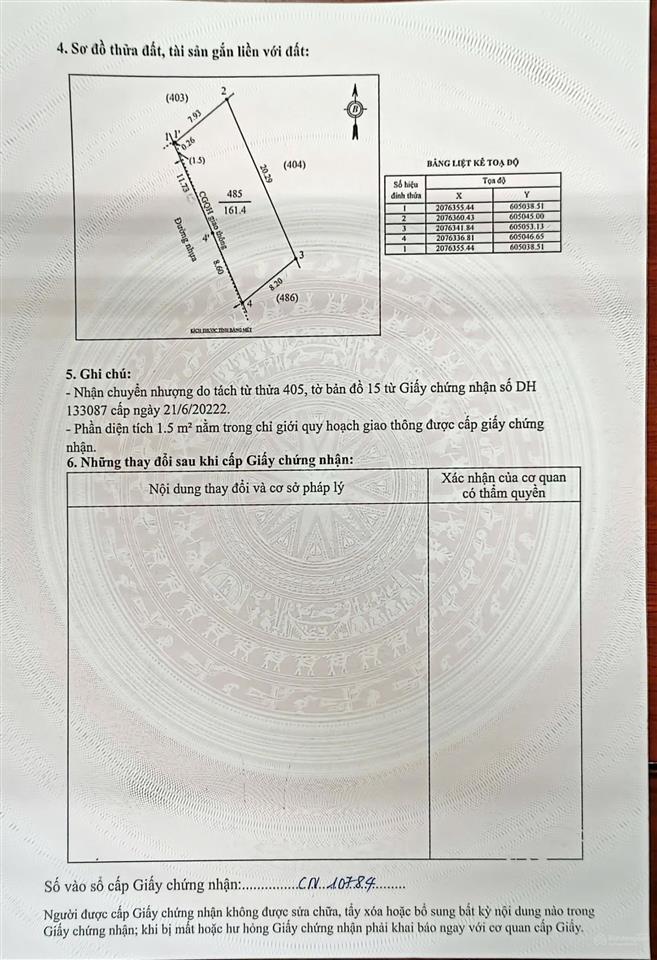 Mặt đường nhựa hoàng văn cư đường nhựa rộng 12m. hàng hiếm diện tích 136.5m2. đông dân cư