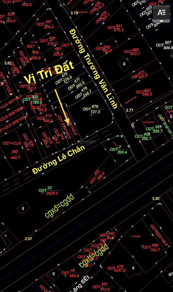 Đất đẹp bám đường lê chân. lối 2 đường ngang số 20 rộng 26.5m