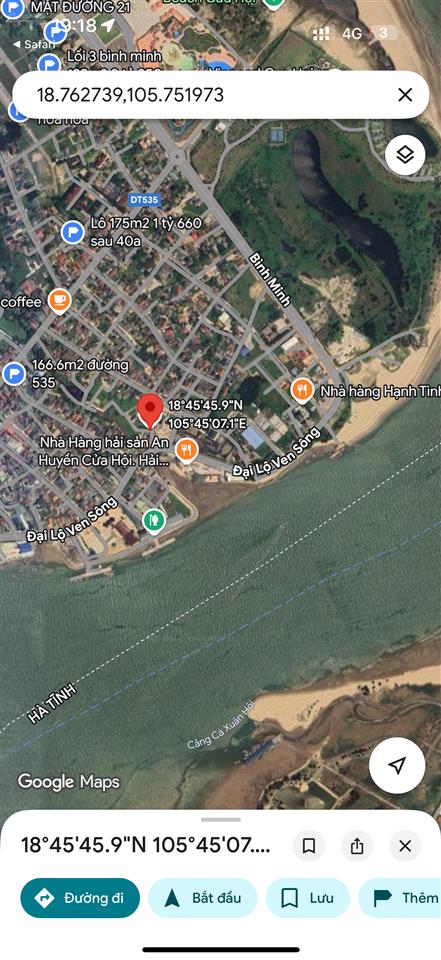 Chỉ từ 1 tỷ 100tr. lối 2 đại lộ ven sông lam. cách đại lộ ven sông chỉ 20m khu dân cư đông đúc