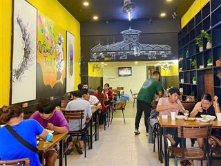Sang nhượng quán tại vương thừa vũ. dt 100m. mặt phố, vỉa hè rộng. full đồ. sẵn vào ngay. giá tốt