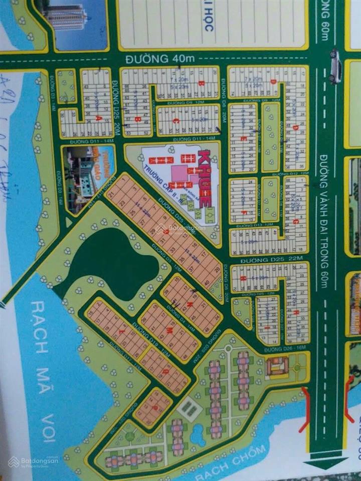 Bán đất nền dự án view đẹp tại 13e phong phú, 4,2 tỷ, 100m2, bình chánh, hcm