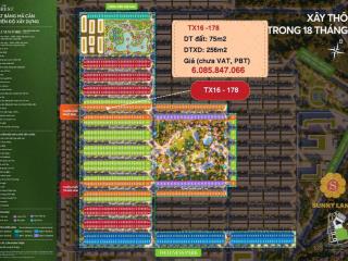 Căn nhà phố trung hoa 75m2 vinhomes green city long an vị trí đẹp, giá 6 tỷ all in