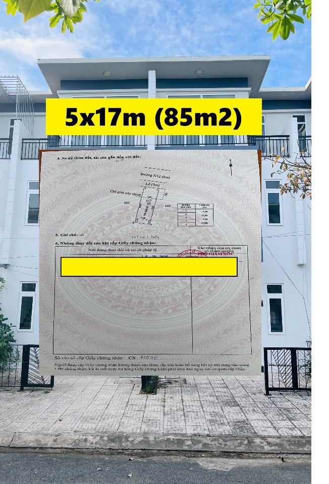 Nhà bán 75m2 (5x15m) |sổ hồng riêng đã hoàn công | cách vinhomes 4km