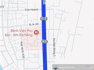 Ngang 17m  440m2 mặt tiền lê văn hiến ngũ hành sơn gần bệnh viện 600 giường