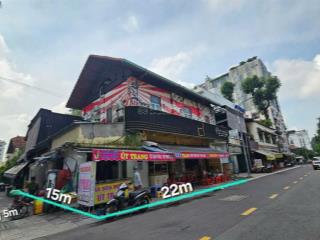 Bán nhà góc 2 mặt tiền đường ngô thời nhiệm quận 3. dt 22x16m  gpxd hầm 7 tầng  giá 270 tỷ