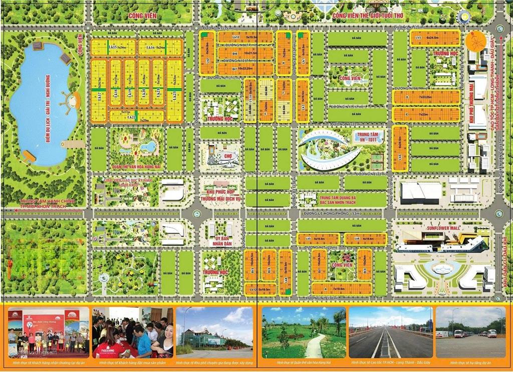 Nhận ký gửi  mua nhanh  bán nhanh đất nền khu đô thị sunflower city nhơn trạch đồng nai