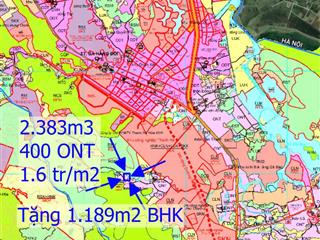Bán đất đẹp tân lâm, phú thành, lạc thủy, hb. nằm giữa 2 khu công nghiệp, 1,6 triệu/m2