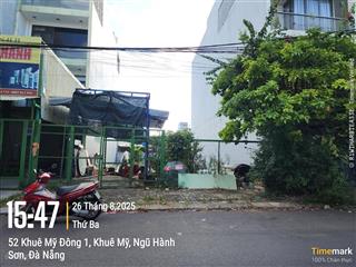 Bán cặp đất đường khuê mỹ đông 1, ngũ hành sơn ngang 10m, diện tích 227m2, hướng đông giá rẻ nhất