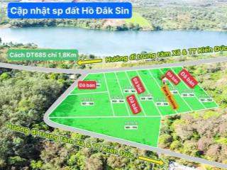 Lô đất đẹp thổ cư view hồ sinh thái 50ha đối diện trung tâm xã mới đắk sin 650tt/1135m2(120m2tc) tl